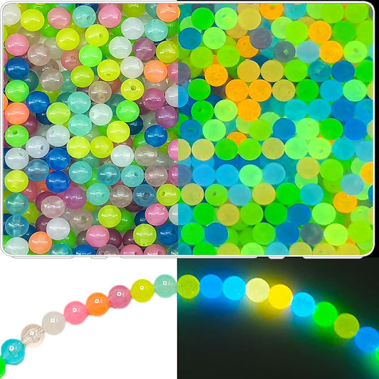 UV colour-changing beads white indoors
