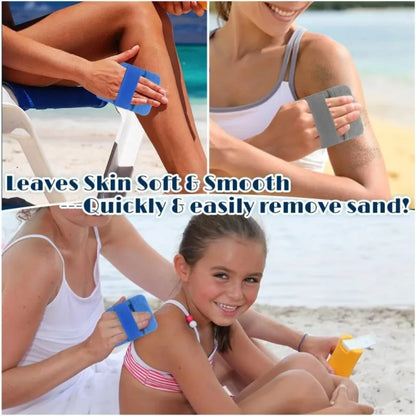 Sand remover pouch in hand