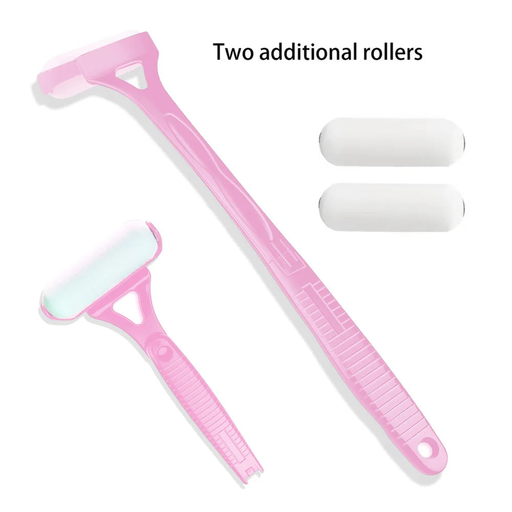 Replacement roller heads pink 2-pack