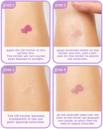UV dots colour change demonstration